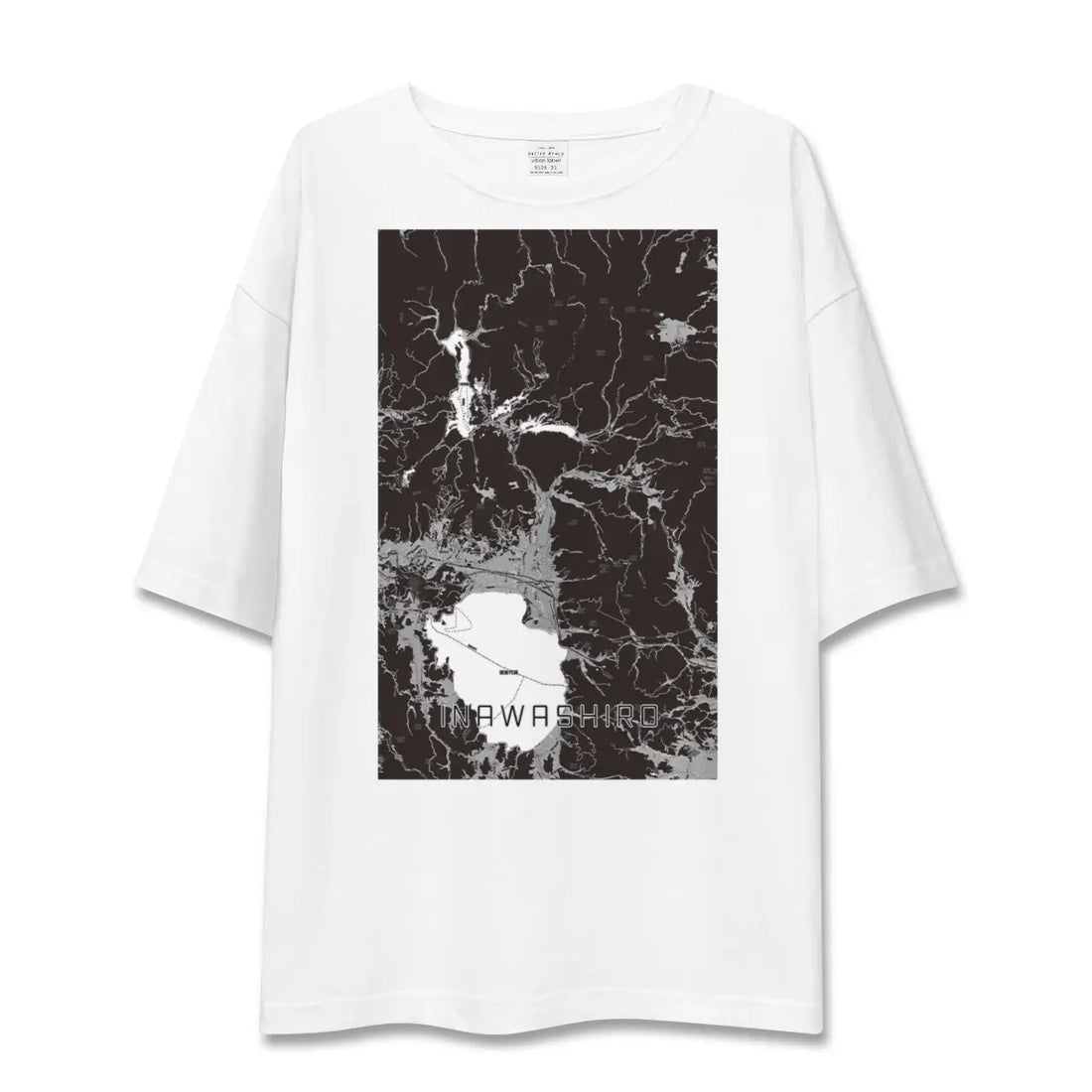 【猪苗代（福島県）】地図柄ビッグシルエットTシャツ