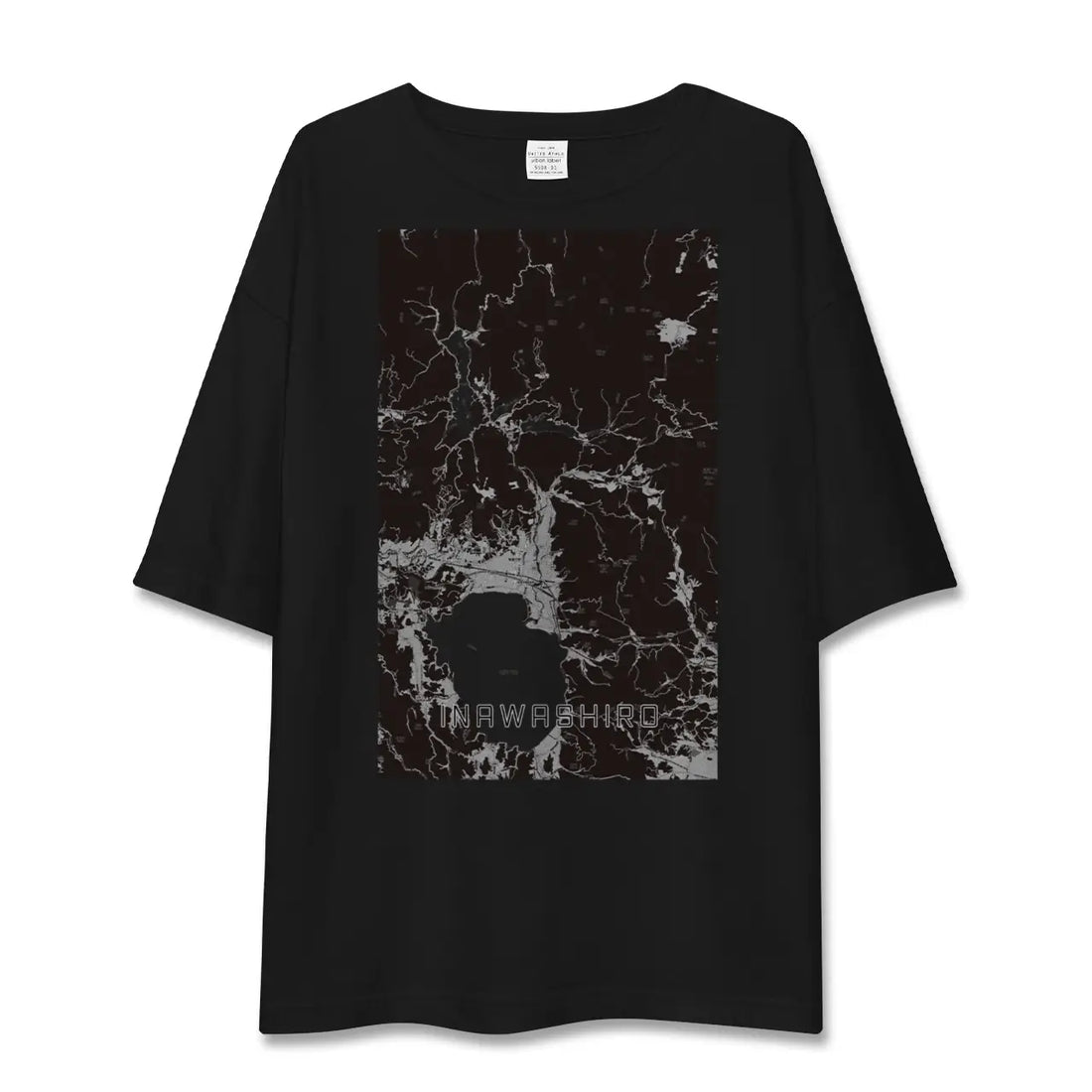 【猪苗代(福島県)】地図柄ビッグシルエットTシャツ