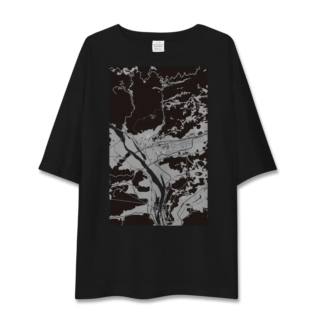 【伊野(高知県)】地図柄ビッグシルエットTシャツ