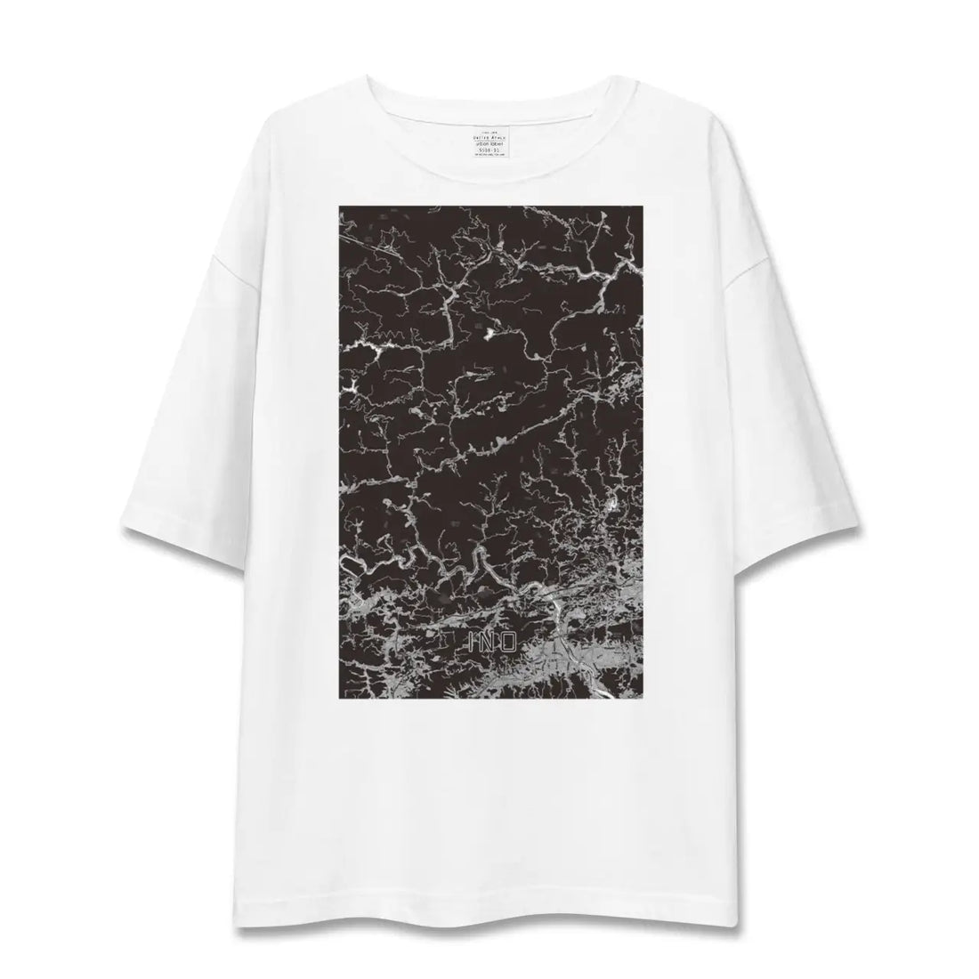 【いの(高知県)】地図柄ビッグシルエットTシャツ