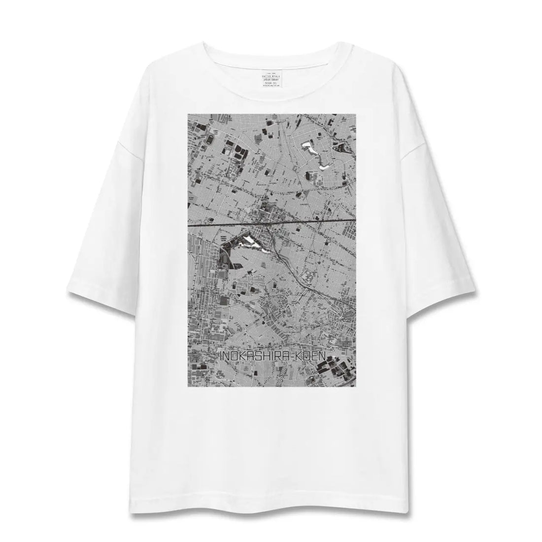 【井の頭公園(東京都)】地図柄ビッグシルエットTシャツ