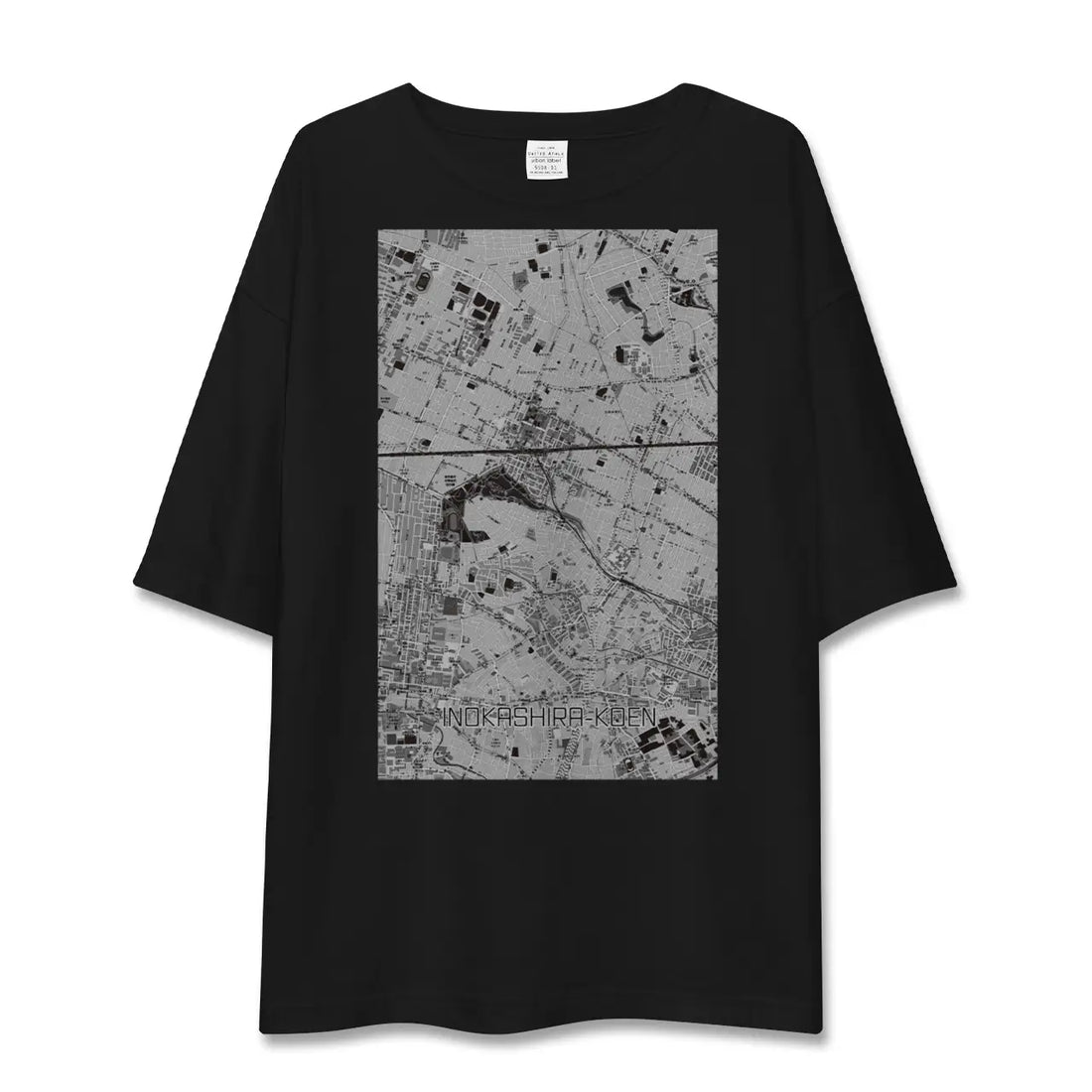 【井の頭公園（東京都）】地図柄ビッグシルエットTシャツ