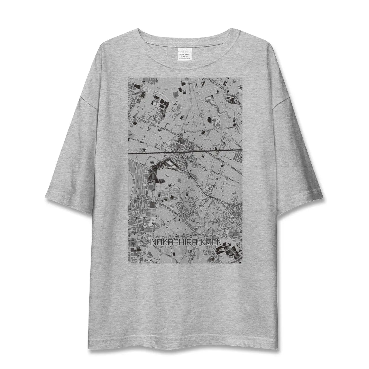 【井の頭公園（東京都）】地図柄ビッグシルエットTシャツ