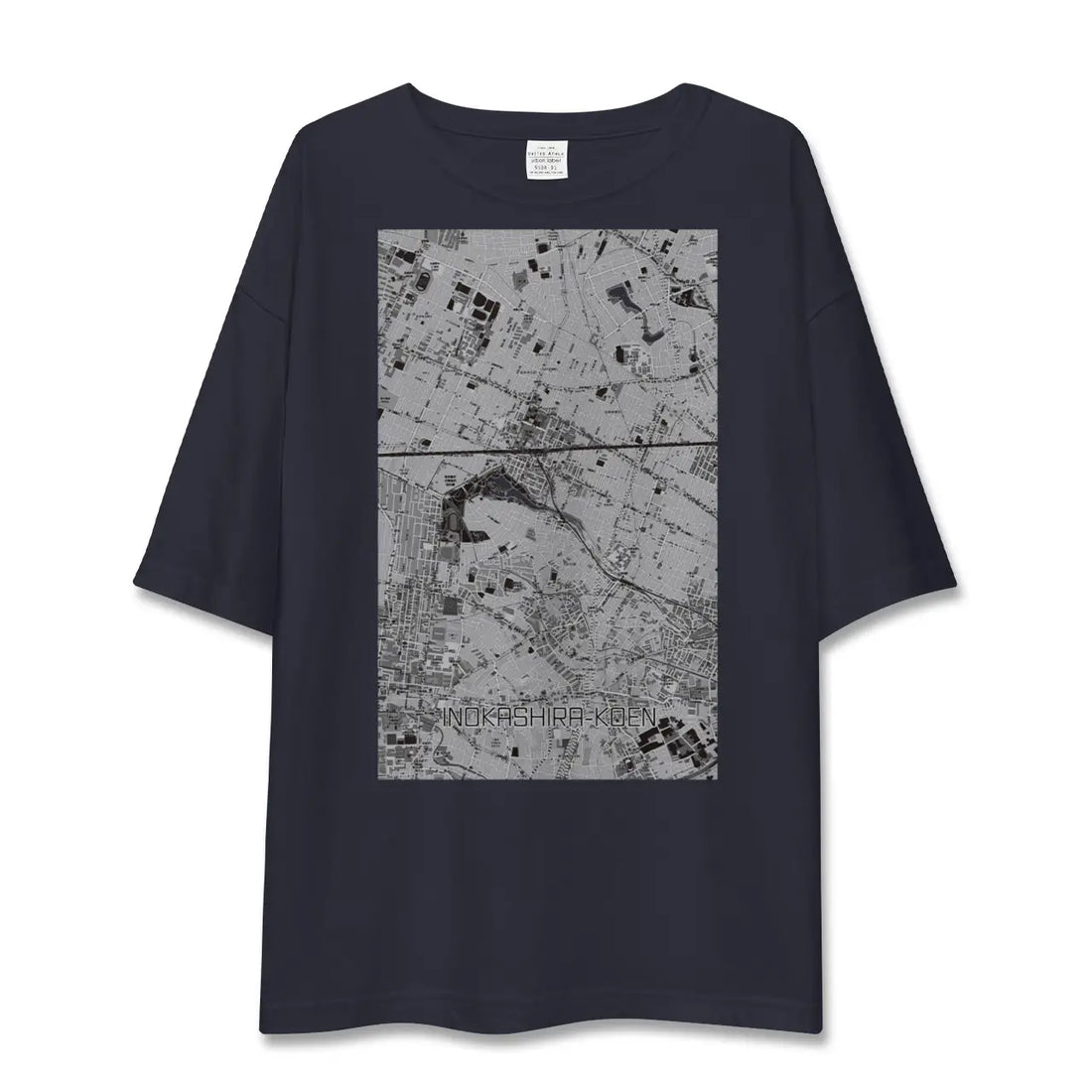 【井の頭公園（東京都）】地図柄ビッグシルエットTシャツ