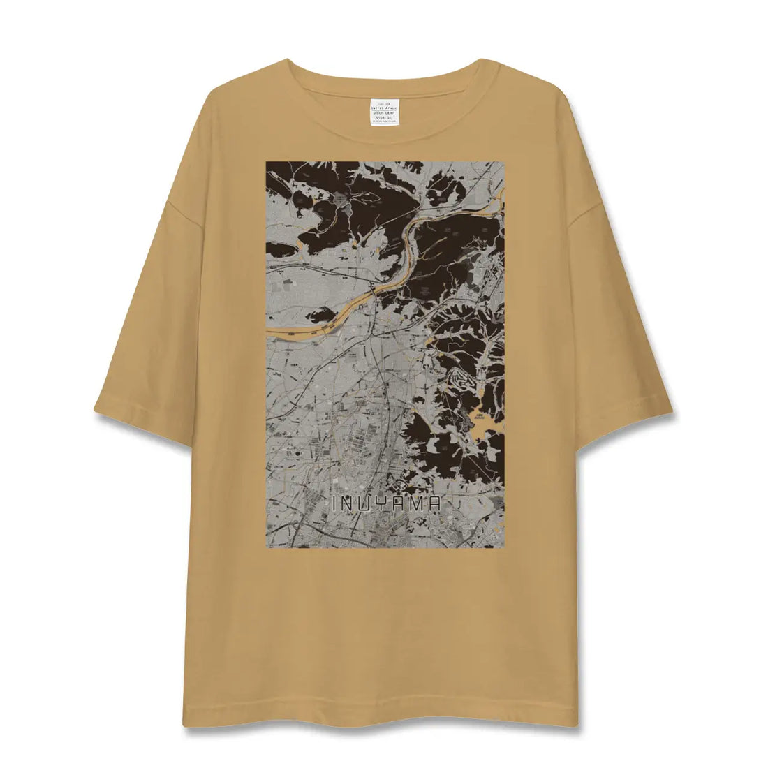 【犬山（愛知県）】地図柄ビッグシルエットTシャツ