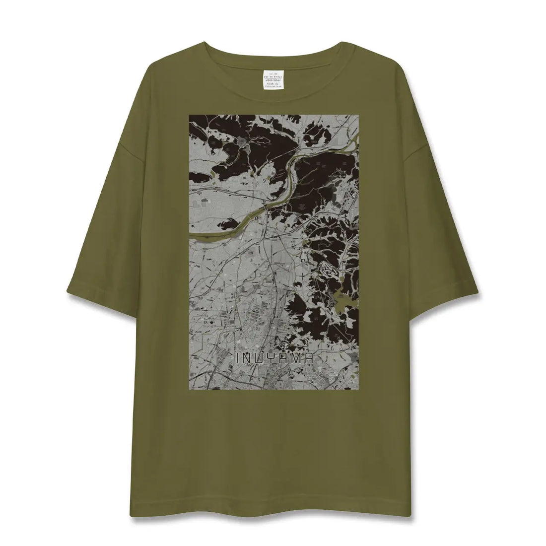 【犬山(愛知県)】地図柄ビッグシルエットTシャツ