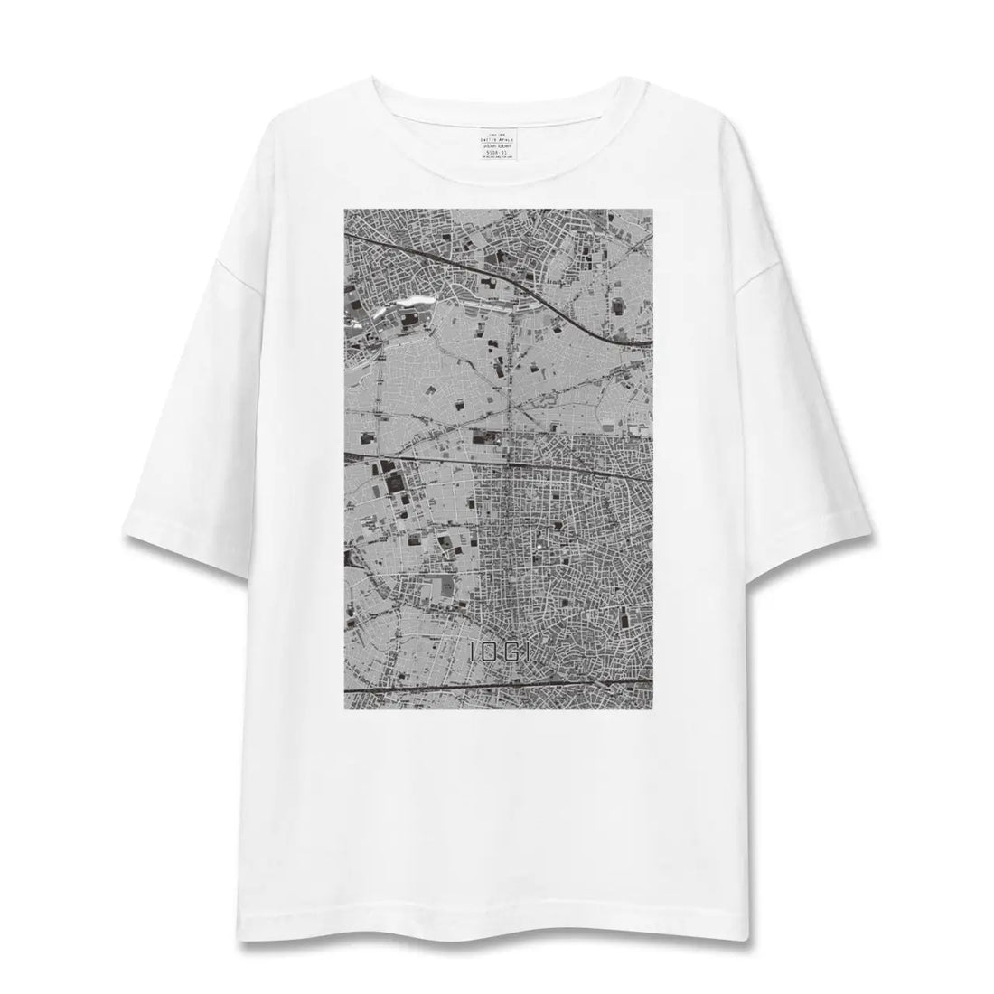 【井荻(東京都)】地図柄ビッグシルエットTシャツ
