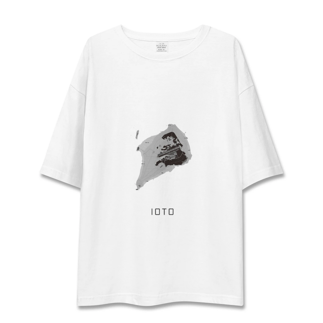 【硫黄島（東京都）】地図柄ビッグシルエットTシャツ