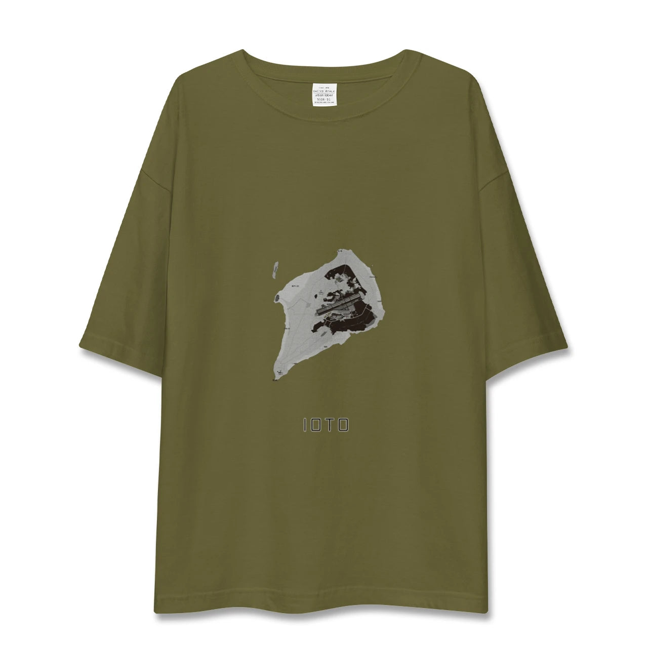 【硫黄島（東京都）】地図柄ビッグシルエットTシャツ