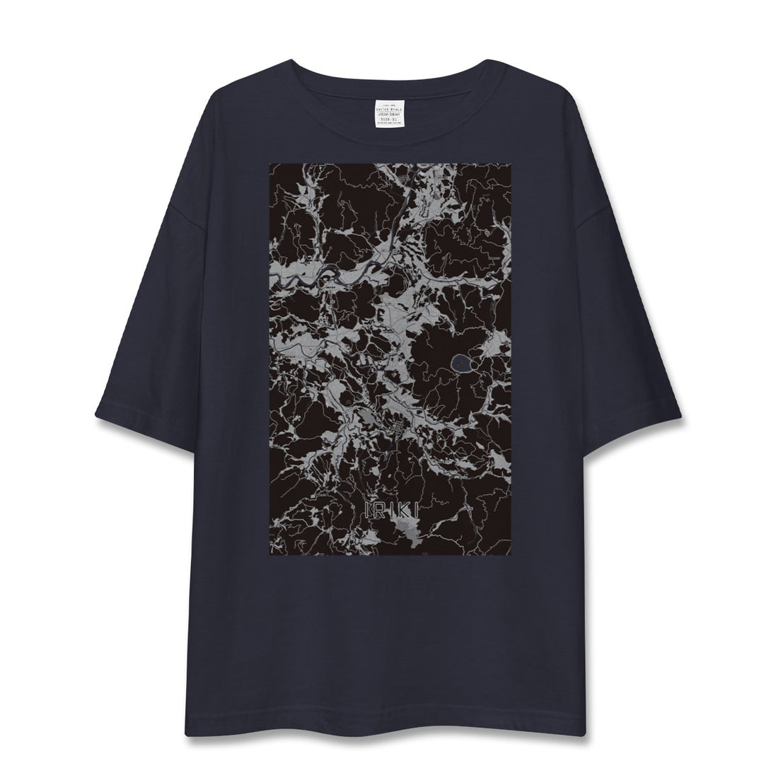 【入来(鹿児島県)】地図柄ビッグシルエットTシャツ