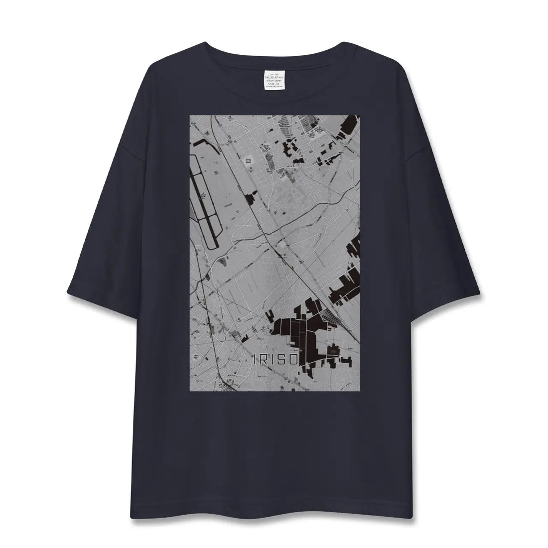 【入曽(埼玉県)】地図柄ビッグシルエットTシャツ