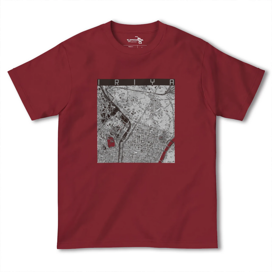 【入谷(東京都)】地図柄ヘビーウェイトTシャツ