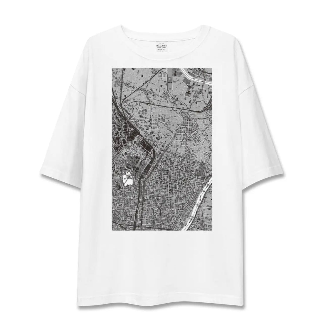 【入谷(東京都)】地図柄ビッグシルエットTシャツ