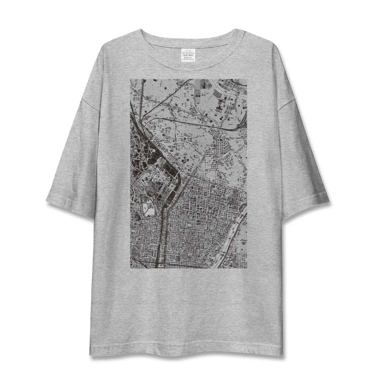 【入谷（東京都）】地図柄ビッグシルエットTシャツ