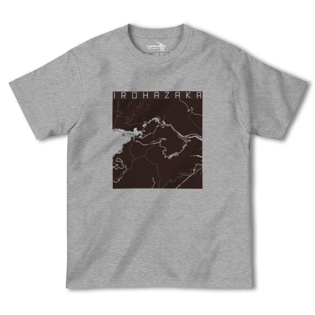 【いろは坂(栃木県)】地図柄ヘビーウェイトTシャツ