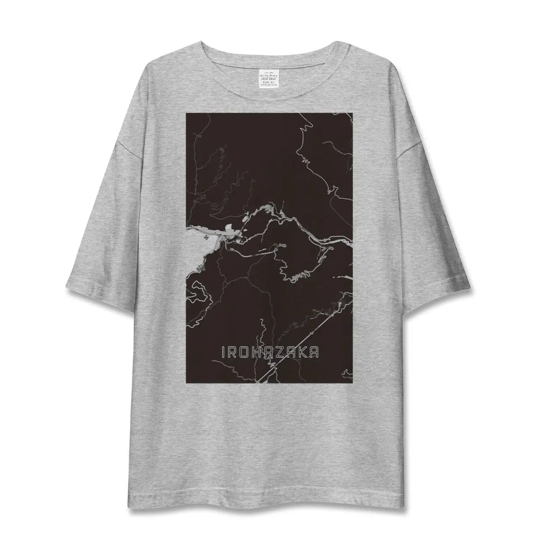 【いろは坂（栃木県）】地図柄ビッグシルエットTシャツ