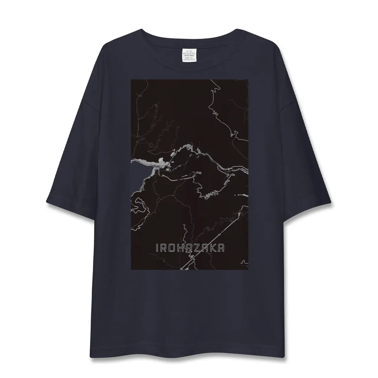 【いろは坂（栃木県）】地図柄ビッグシルエットTシャツ