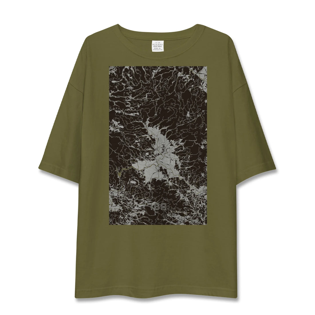 【伊佐(鹿児島県)】地図柄ビッグシルエットTシャツ