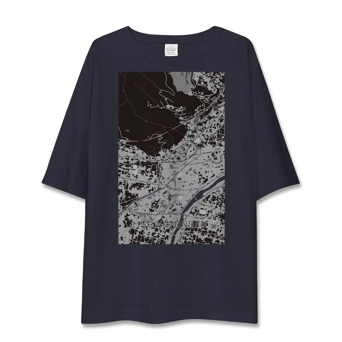 【石和温泉（山梨県）】地図柄ビッグシルエットTシャツ