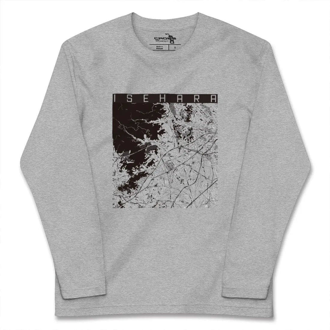 【伊勢原(神奈川県)】地図柄ロングスリーブTシャツ