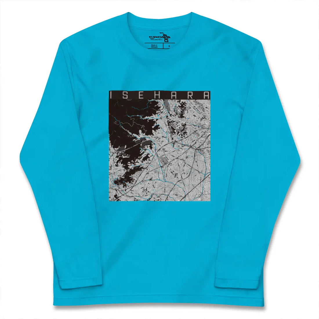 【伊勢原(神奈川県)】地図柄ロングスリーブTシャツ