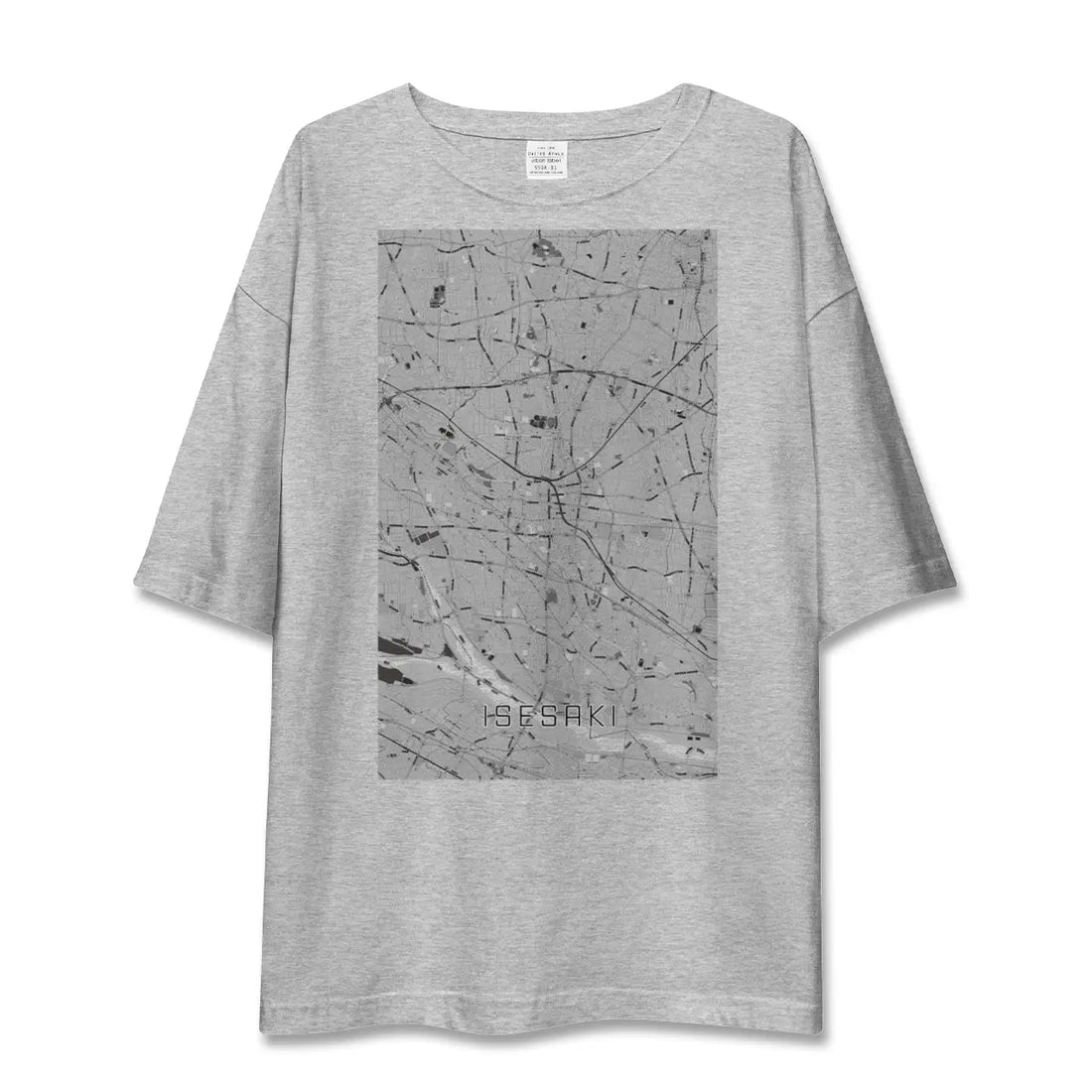 【伊勢崎(群馬県)】地図柄ビッグシルエットTシャツ