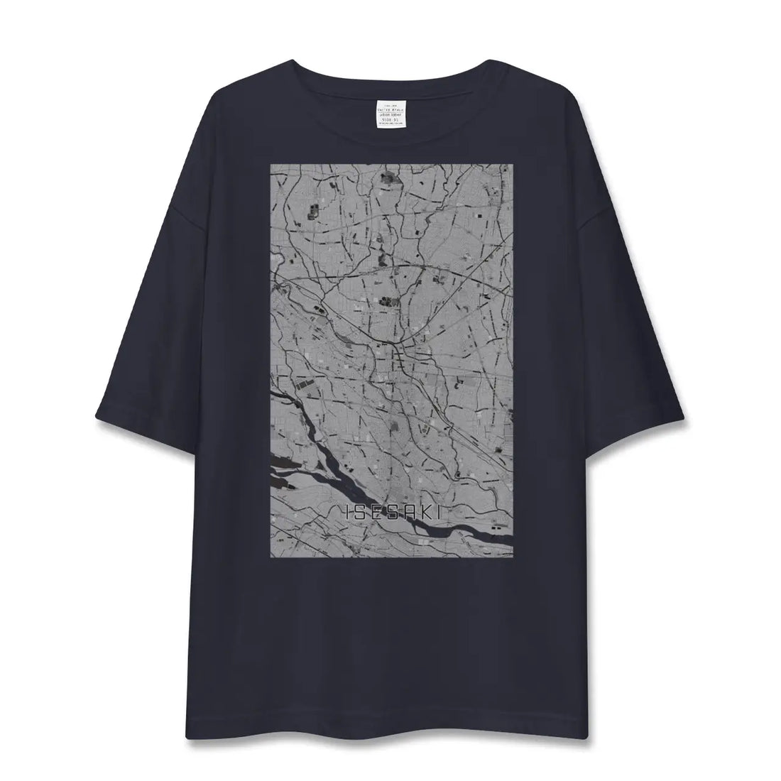 【伊勢崎（群馬県）】地図柄ビッグシルエットTシャツ