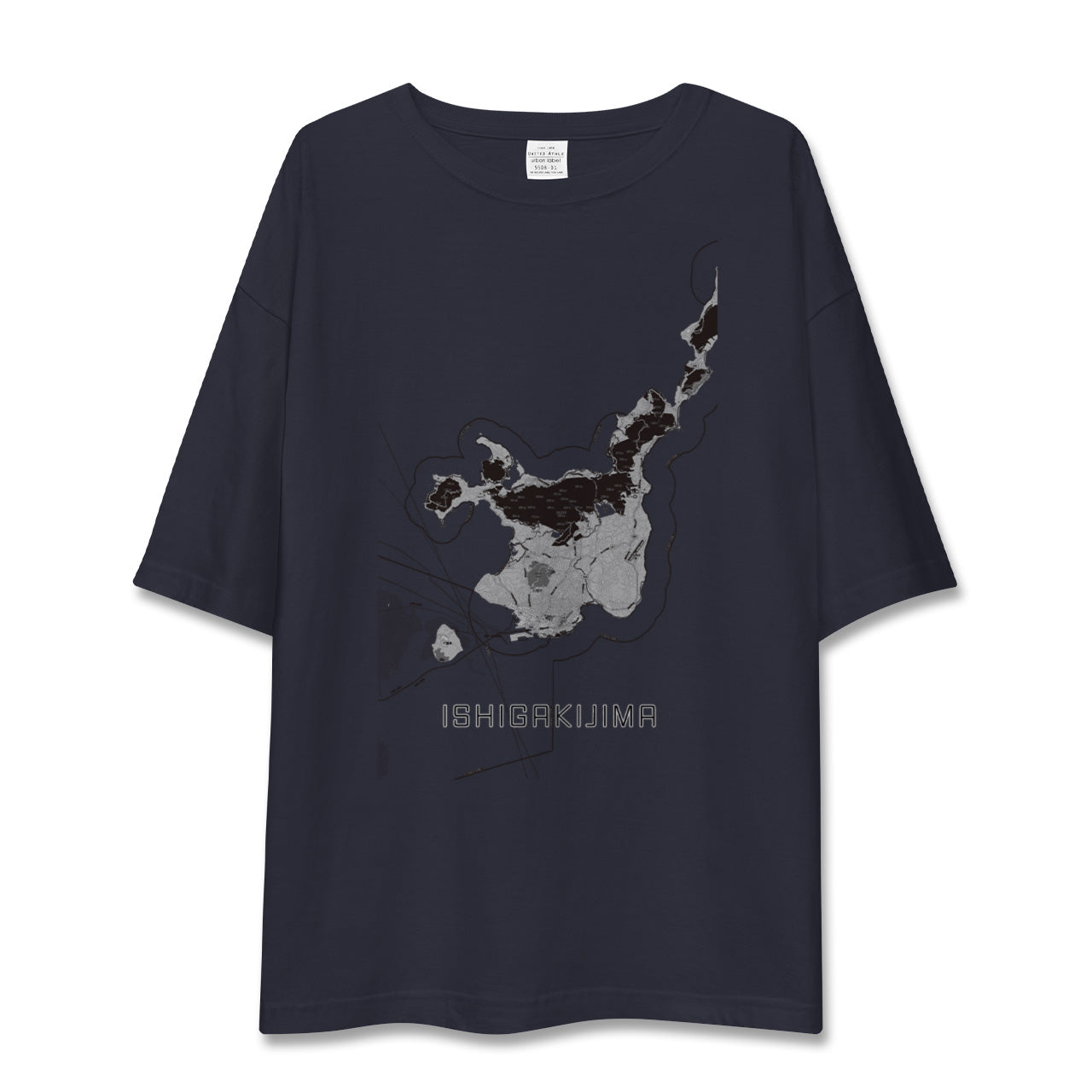 【石垣島（沖縄県）】地図柄ビッグシルエットTシャツ