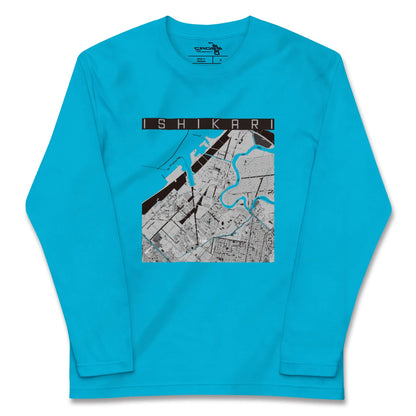 【石狩（北海道）】地図柄ロングスリーブTシャツ