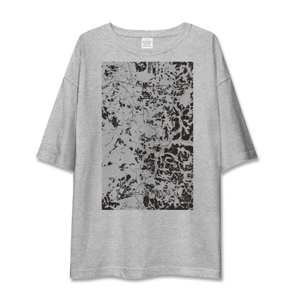 【石川（福島県）】地図柄ビッグシルエットTシャツ
