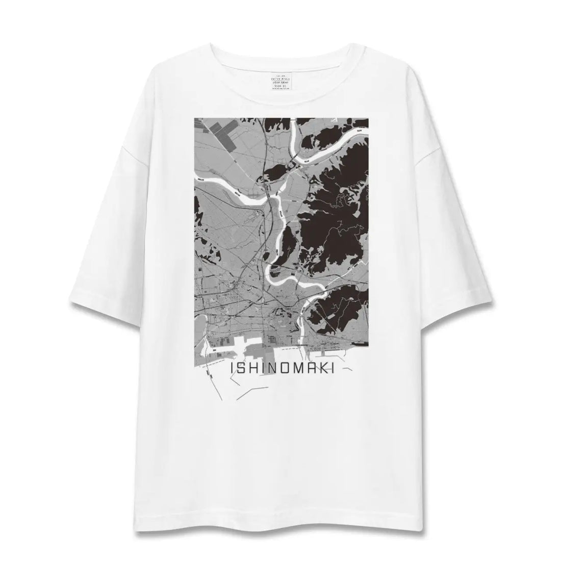 【石巻(宮城県)】地図柄ビッグシルエットTシャツ