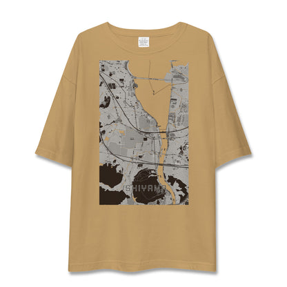 【石山（滋賀県）】地図柄ビッグシルエットTシャツ