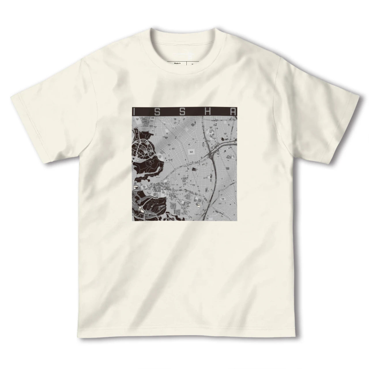 【一社（愛知県）】地図柄ヘビーウェイトTシャツ
