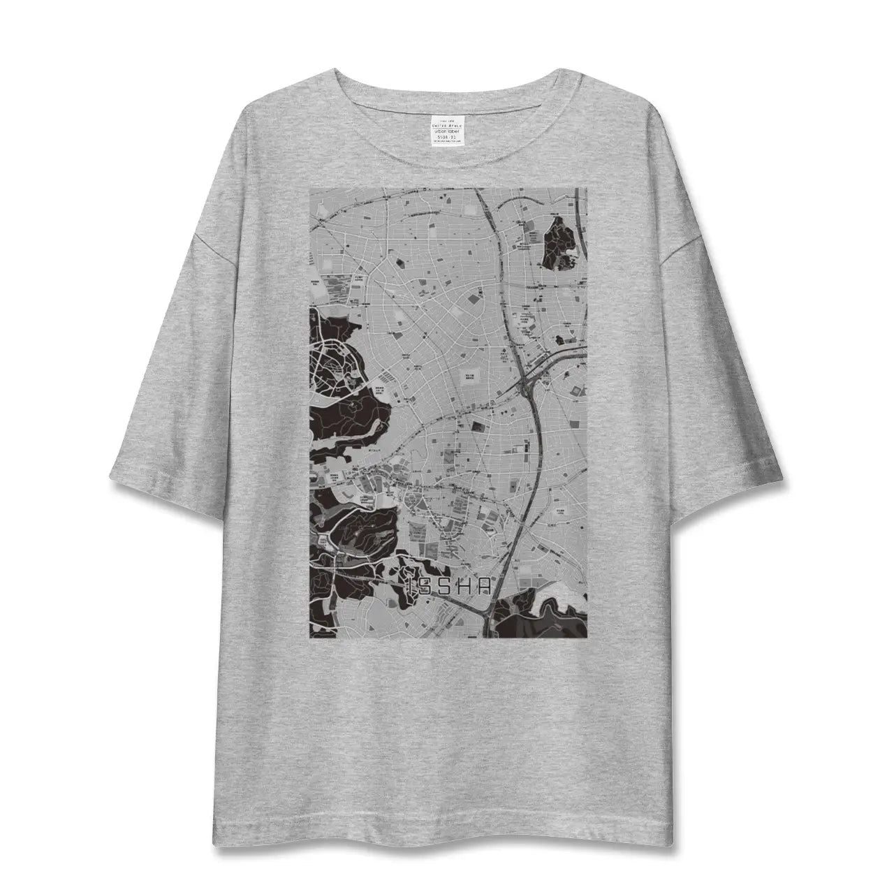 【一社（愛知県）】地図柄ビッグシルエットTシャツ