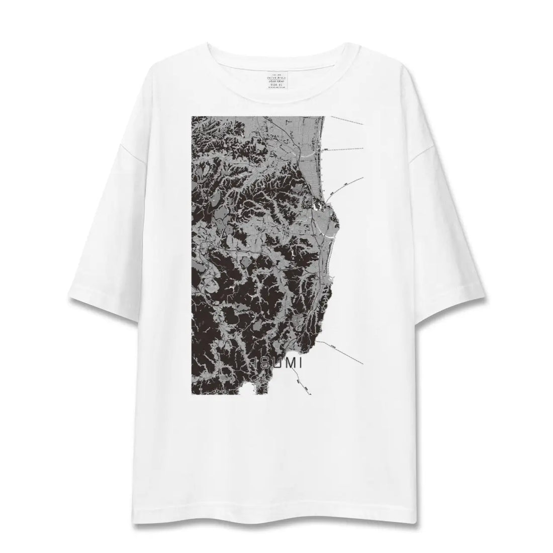 【いすみ（千葉県）】地図柄ビッグシルエットTシャツ