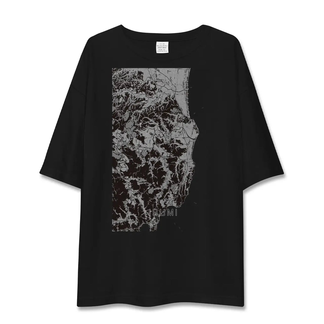 【いすみ（千葉県）】地図柄ビッグシルエットTシャツ