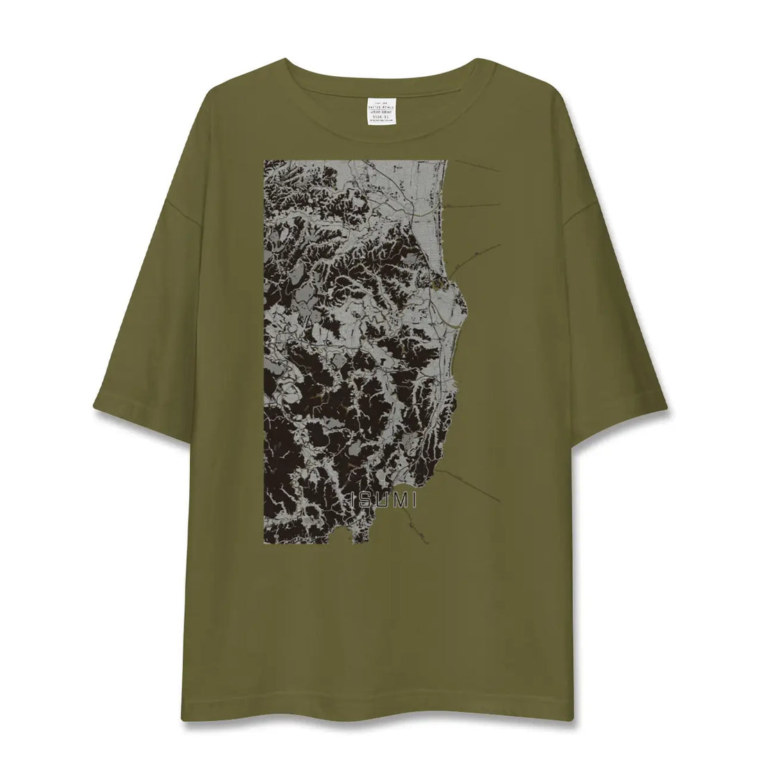 【いすみ(千葉県)】地図柄ビッグシルエットTシャツ