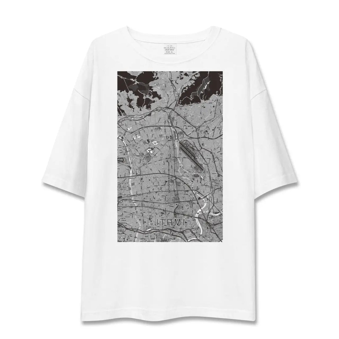 【伊丹(兵庫県)】地図柄ビッグシルエットTシャツ