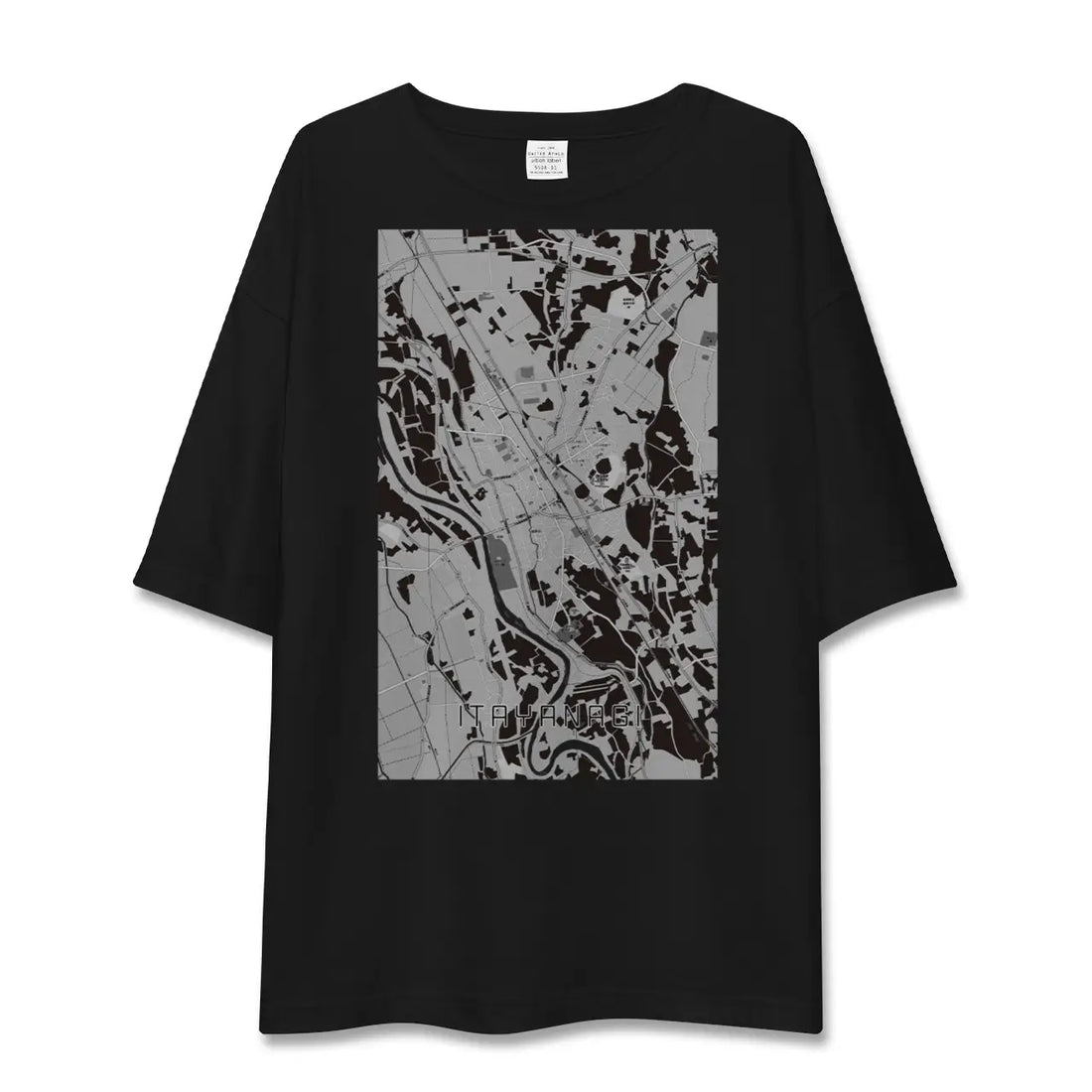 【板柳（青森県）】地図柄ビッグシルエットTシャツ