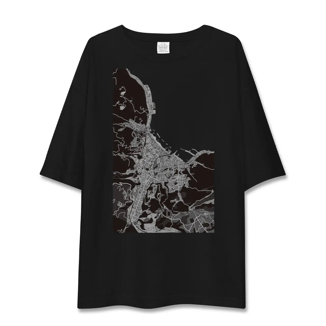 【伊東(静岡県)】地図柄ビッグシルエットTシャツ