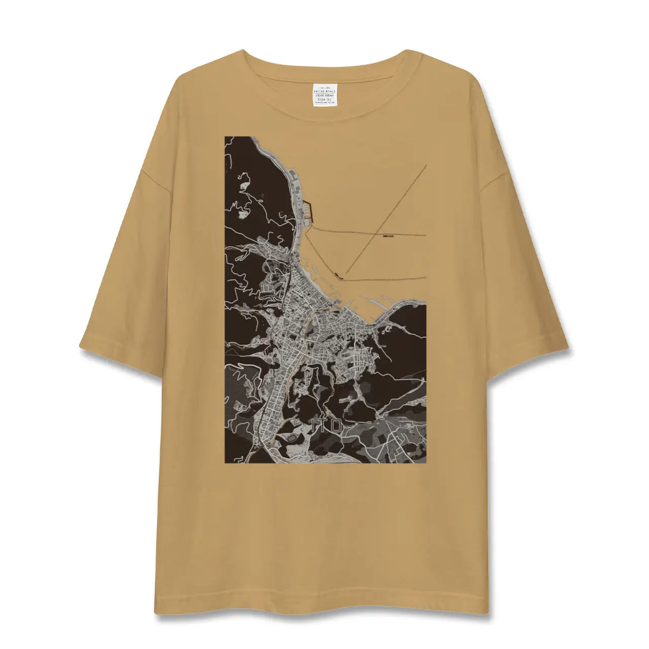 【伊東（静岡県）】地図柄ビッグシルエットTシャツ