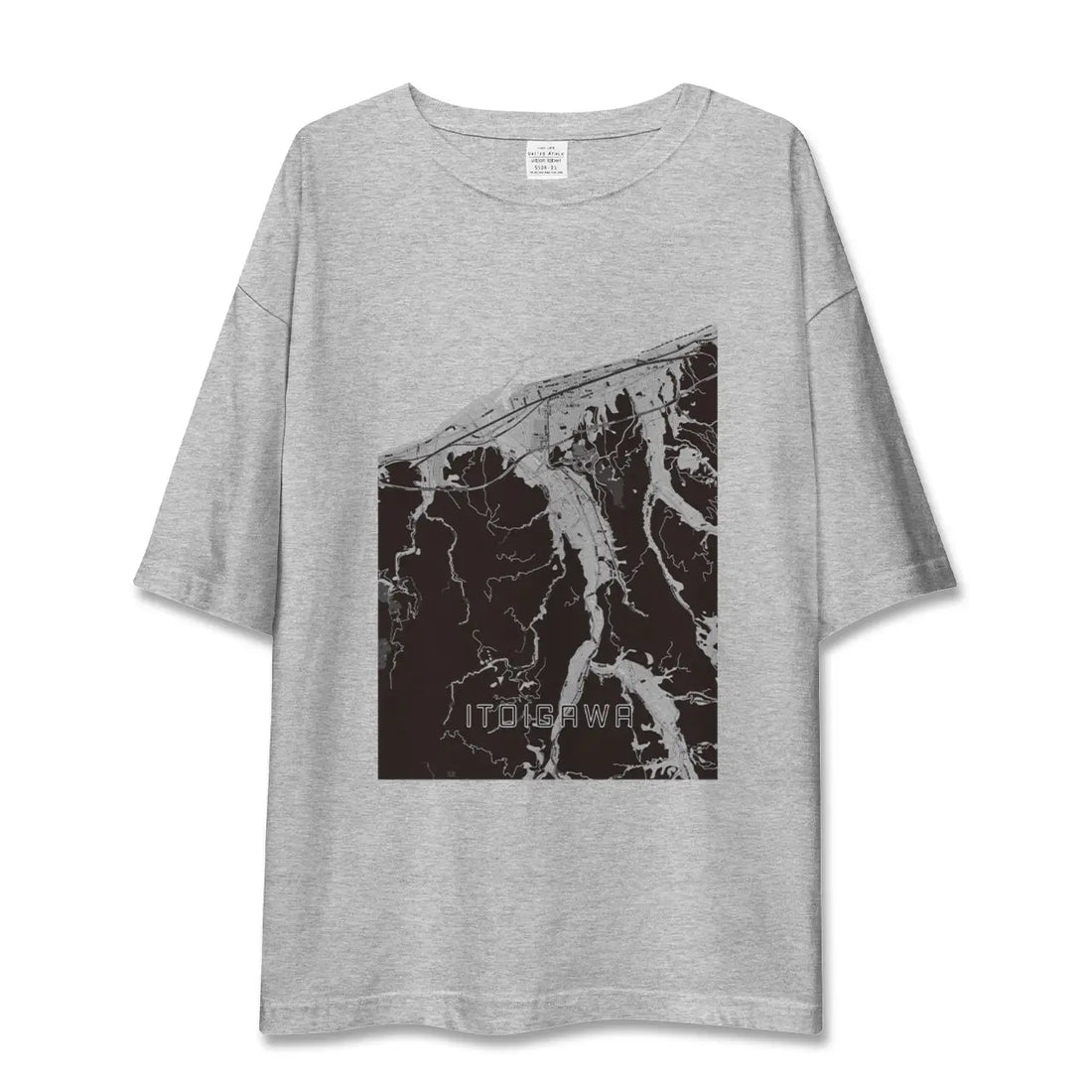 【糸魚川(新潟県)】地図柄ビッグシルエットTシャツ