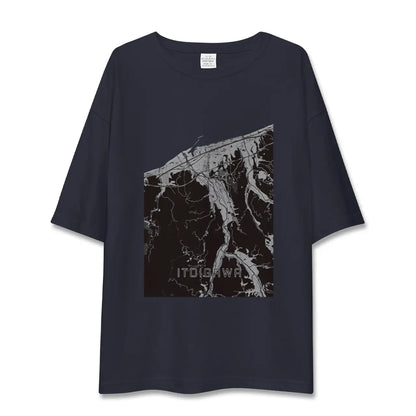 【糸魚川（新潟県）】地図柄ビッグシルエットTシャツ