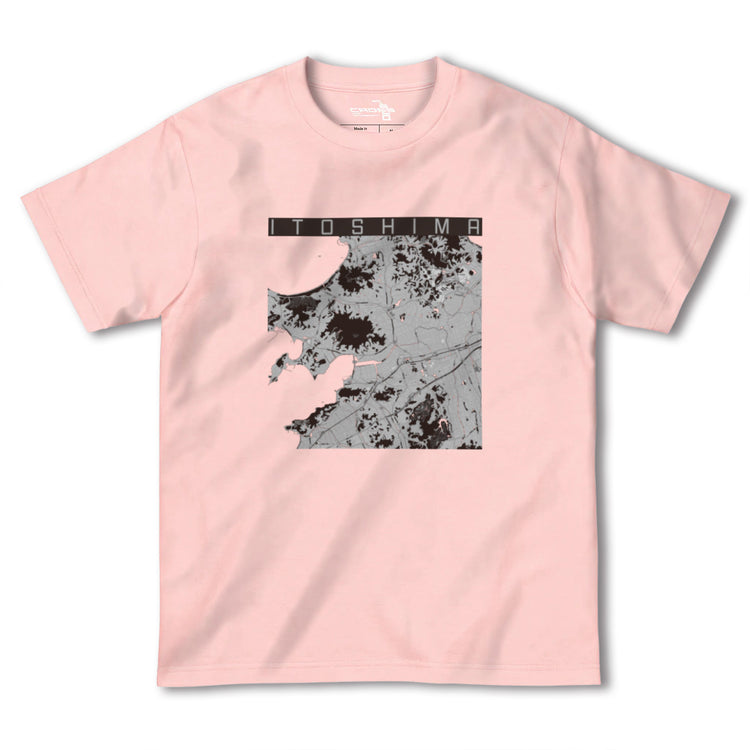 【糸島（福岡県）】地図柄ヘビーウェイトTシャツ
