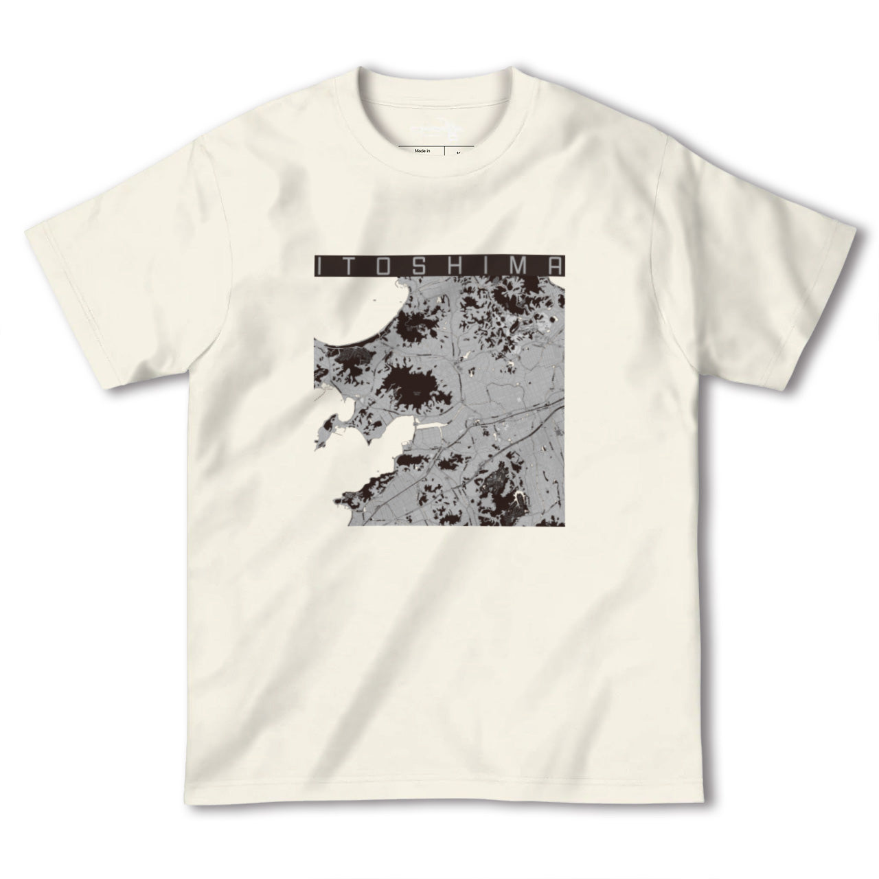 【糸島（福岡県）】地図柄ヘビーウェイトTシャツ