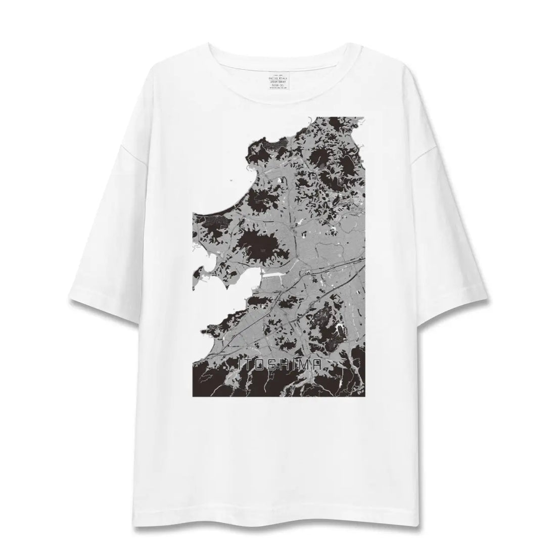 【糸島(福岡県)】地図柄ビッグシルエットTシャツ