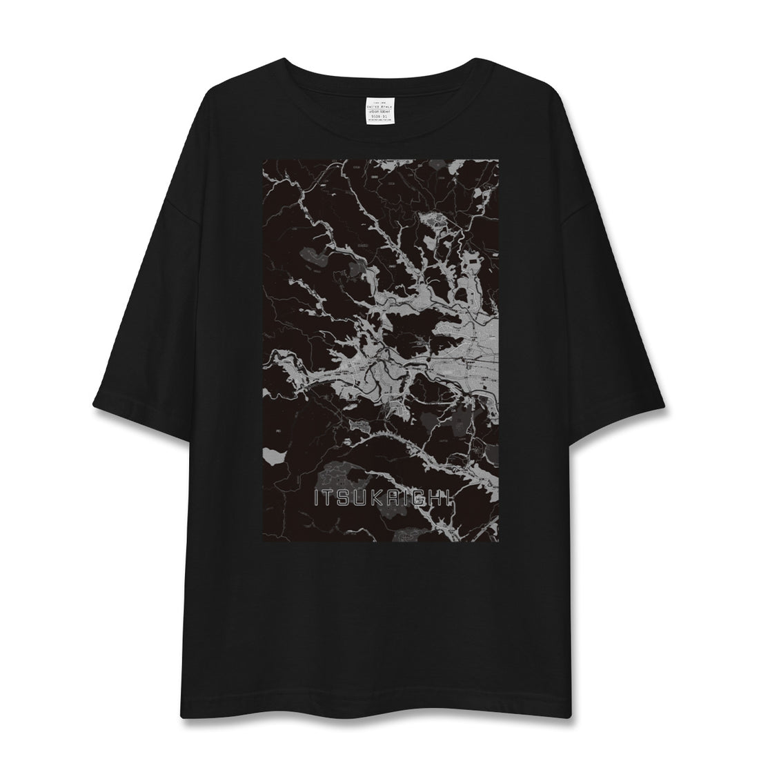 【五日市(東京都)】地図柄ビッグシルエットTシャツ