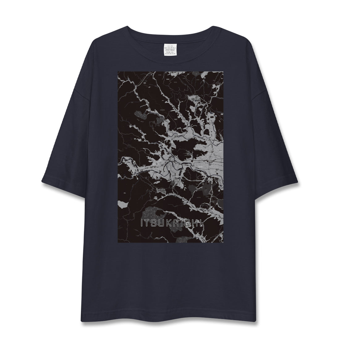【五日市（東京都）】地図柄ビッグシルエットTシャツ