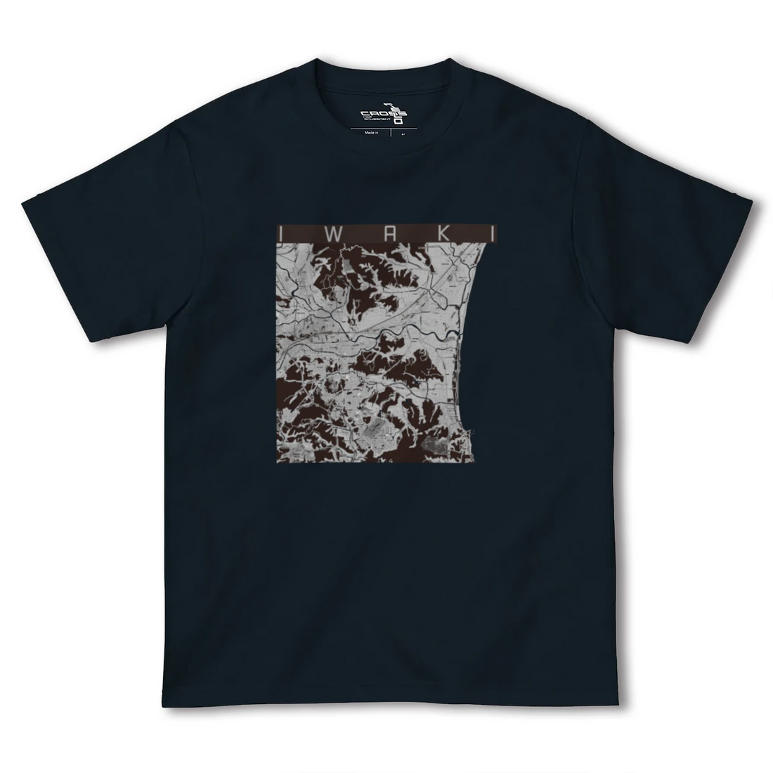 【いわき(福島県)】地図柄ヘビーウェイトTシャツ