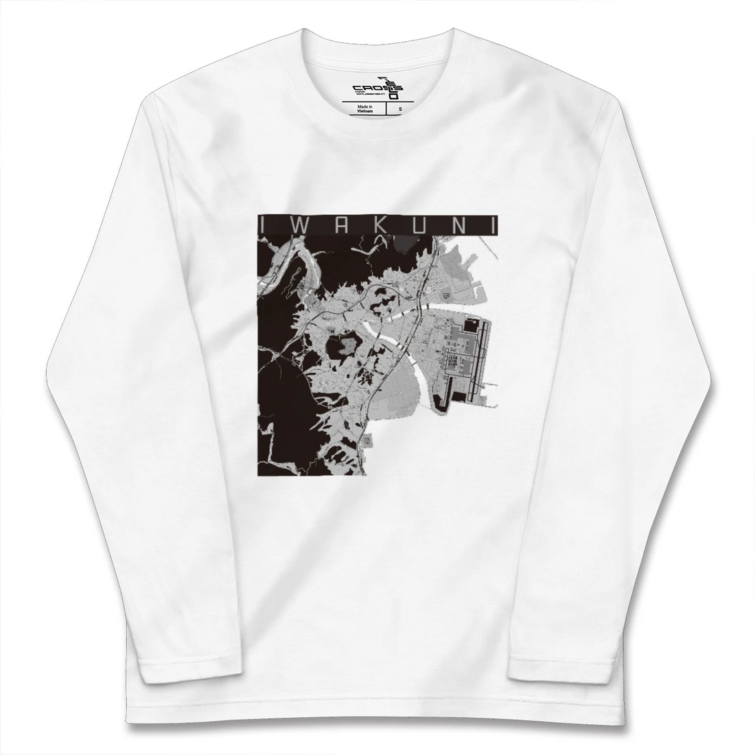 【岩国(山口県)】地図柄ロングスリーブTシャツ